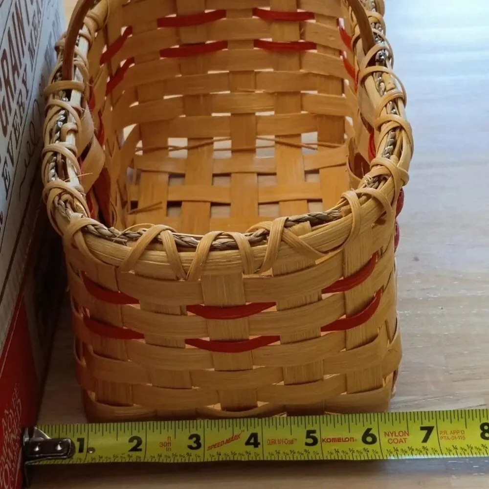 Woven Wicker Basket Farmhouse Country Cottagecore Decor